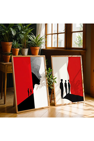 HİGUERA Μοντέρνα Σιλουέτα Τέχνης Φυσικό Ξύλινο Πλαίσιο Τοίχου