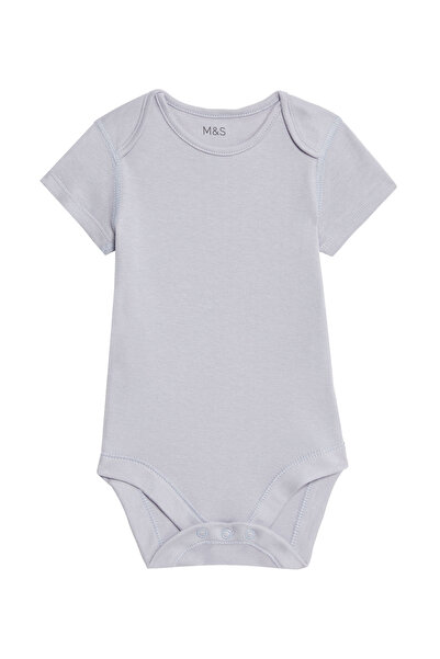 Marks & Spencer 5'li Saf Pamuklu Bodysuit (0-3 Yaş)