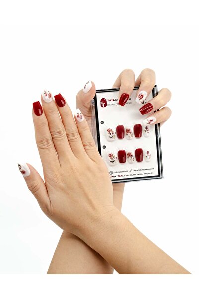 Takma Takma 10'lu Kırmızı Orta Balerin TT0901 Tekrar Kullanılabilir El Yapımı...