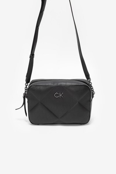 Calvin Klein Kadın Marka Logolu Şık Tasarımlı Omuz Çanta Siyah Omuz Çantası K...