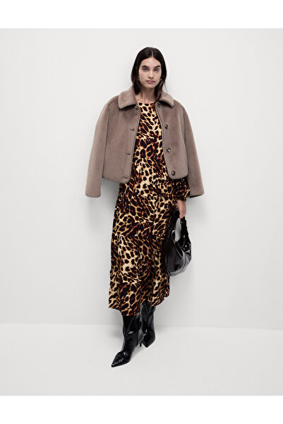 Marks & Spencer Leopar Desenli Midi Elbise