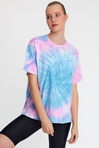 Polo State Cravată de damă spălată oversize albastru