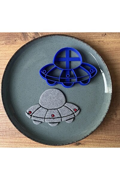 Filkorium3D Spaceship Ufo Cookie Mold - Sugar Dough Mold
