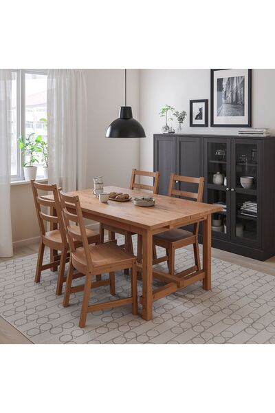 IKEA açılır yemek masası, 4-6 kişilik, açılabilir, 152/223x95 cm