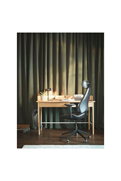 IKEA Çalışma Masası, Meşe, Genişlik: 140 cm  Derinlik: 70 cm  Yükseklik: 77 cm