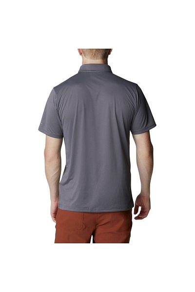 Columbia Ανδρικό μπλουζάκι πόλο με κοντό μανίκι Hike Polo σε γκρι χρώμα Ao3614-023