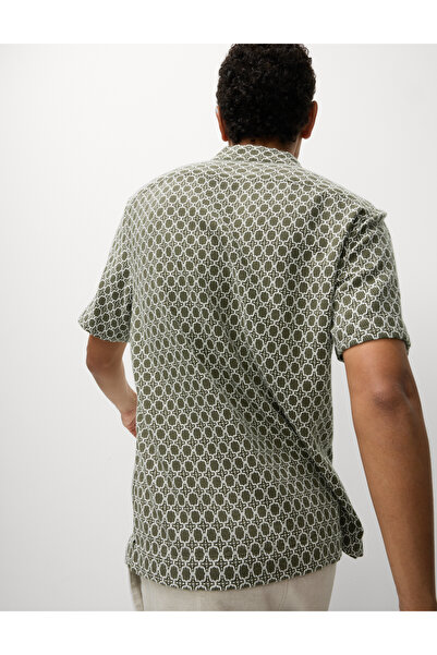 Marks & Spencer Pamuk Karışımlı İşlemeli Gömlek