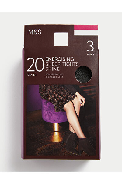 Marks & Spencer 3'lü 20 Denye Külotlu Çorap Seti