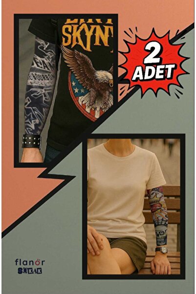 Butik Amerikan Özgürlük - Kuru Kafa Detaylı Giyilebilir Dövme Kılıfı