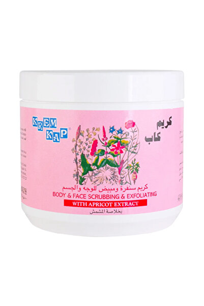 Krem Kap Cream Cap 500ml Apricot Face and Body Scrub and Whitening