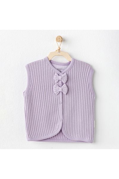 andywawa Ac25098 Sweet Penguin Bebe Yelek Lila