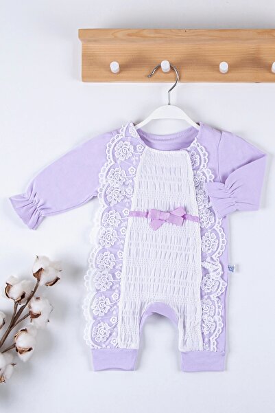 CNDR رومبير للفتيات الصغيرات من عمر 3 إلى 9 أشهر، أرجواني جبر فرنسي منقوش