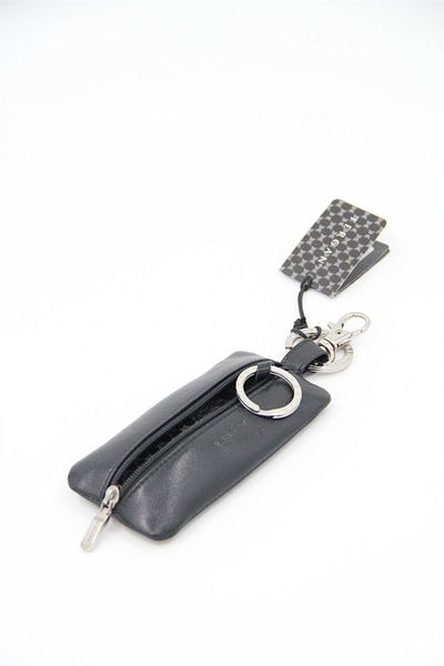 Tergan S1An00000129 Leather Keychain - Black