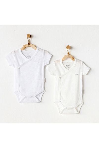 andywawa Ac25643 بدلة قطعة واحدة من Cuddly Bunny Bear مقاس 2 باللون الأبيض