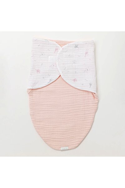 andywawa Ac25518 Love Family Müslin Bebe Kundak Salmon