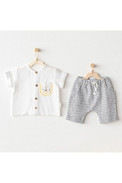 andywawa Ac25814 Little King Baby Set of 2 Gray