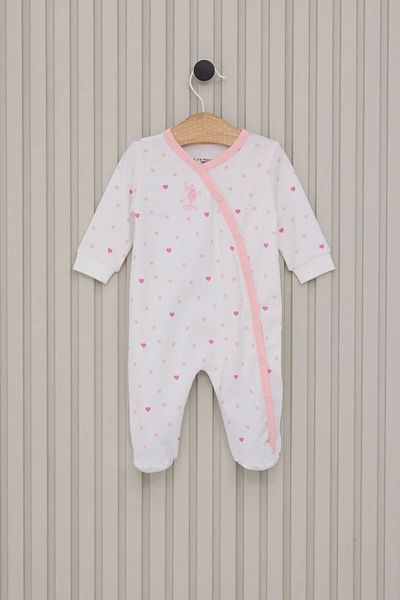 Polo Luz&Pos U.S Polo Baby Jumpsuit Usb2104 Cream