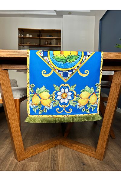 Alseko Concept Green Tassel, Milano 02 Pattern 40X140Cm Runner