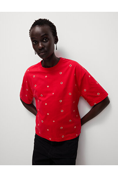 Marks & Spencer Pamuklu Kısa Kollu Desenli T-shirt