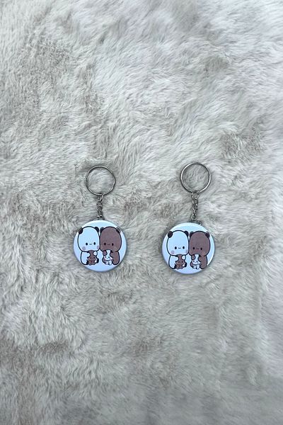 Design 4N Keychain / Bubu with Dudu / Push Button Keychain