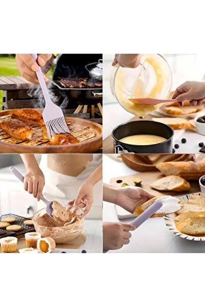 Felis Arte 5 Piece Silicone Set, Heat Resistant, Flexible, Lilac Color