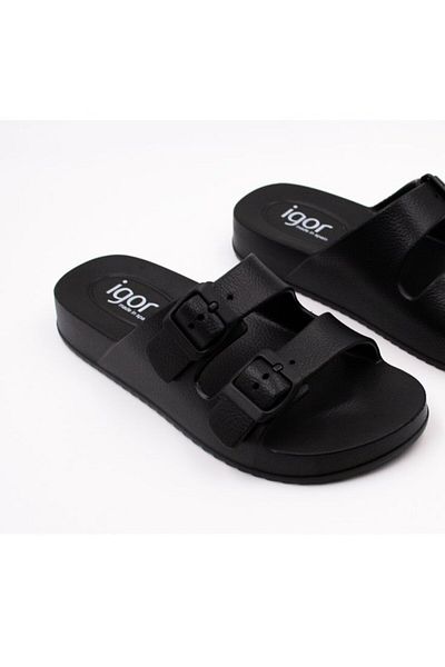 IGOR HABANA SANDALE DUBLE BANDI NEGRO / NEGRU