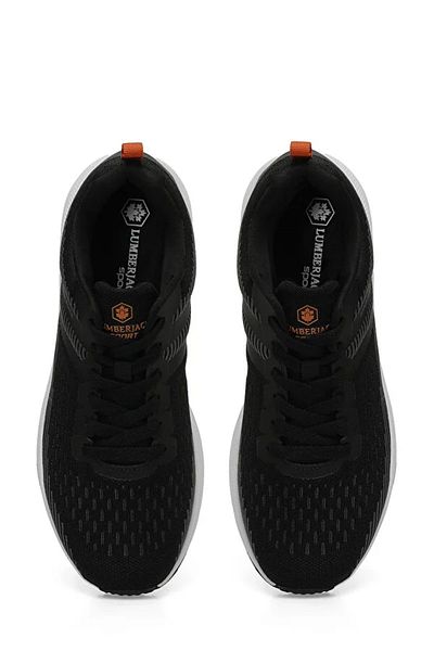 lumberjack Strong 4Pr Phlon Light Sole Lace-Up Men's Running Shoes Black White