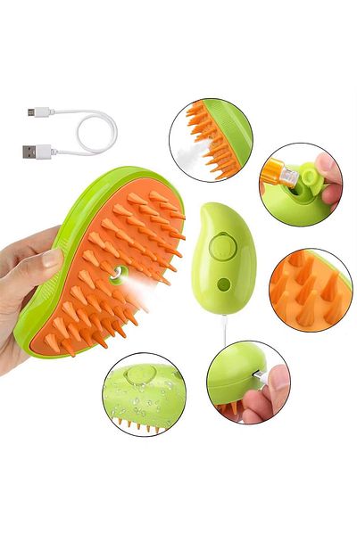 GOBYPET فرشاة غسيل ناعمة من السيليكون للقطط والكلاب - 10 مل هدية زيت النعناع