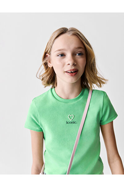 Marks & Spencer ​Saf Pamuklu Yazılı Çocuk Tişörtü (2-16 Yaş)​