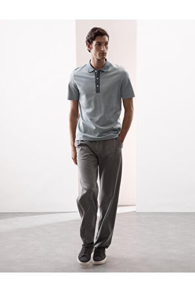 Marks & Spencer Saf Supima® Pamuk Jakarlı Polo Tişört​