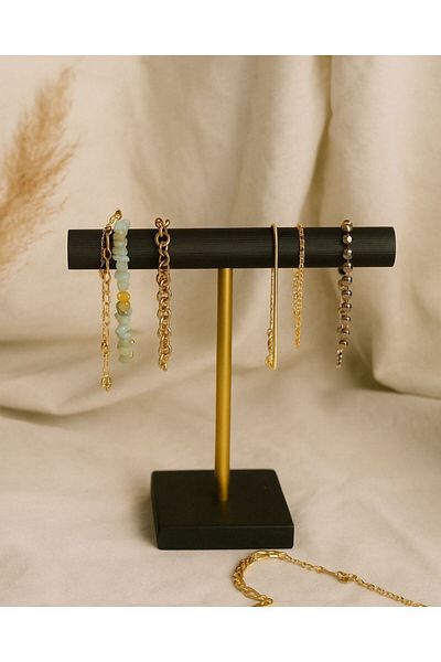 viveres Nero Minori Solid Wood Jewelry Organizer Bracelet,Bracelet,Accessories Organizer