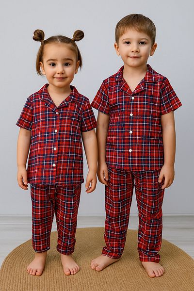 Tunicom Family Combination Children's Unisex Pajamas Set