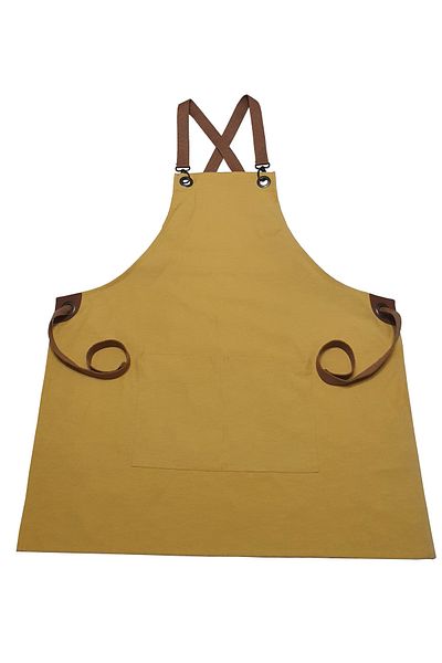 AFİ TEKSTİL Barista apron chef cafe kitchen waiter restaurant ceramic canvas Panama fabric water-repellent stain-resistant