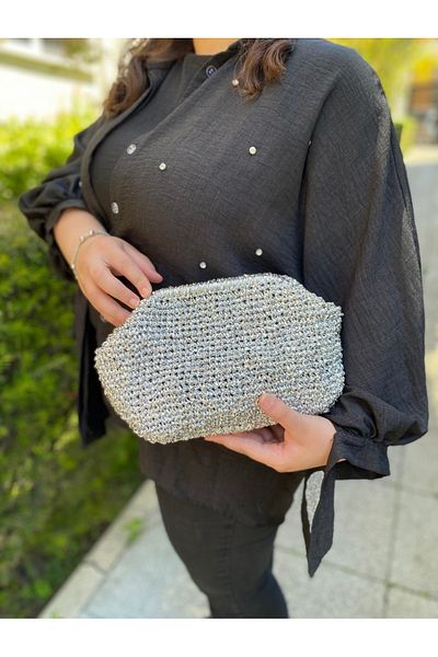 Luna Design Silver Scholarship Straw Bag