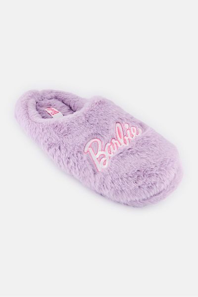 Barbie Women Barbie Slip On Bedroom Slippers, Purple