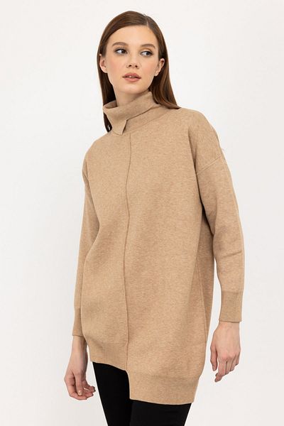 Ekol ON Turtleneck Grass Stitched Knitwear Tunic