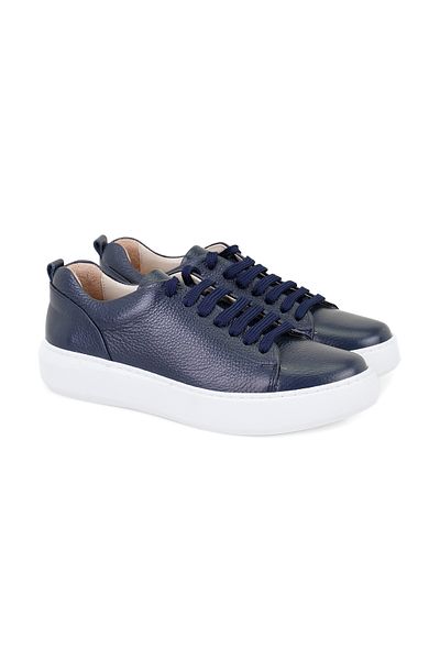 Desa Γυναικεία δερμάτινα αθλητικά παπούτσια Navy Blue