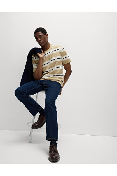 Marks & Spencer Saf Pamuklu Çizgili T-Shirt