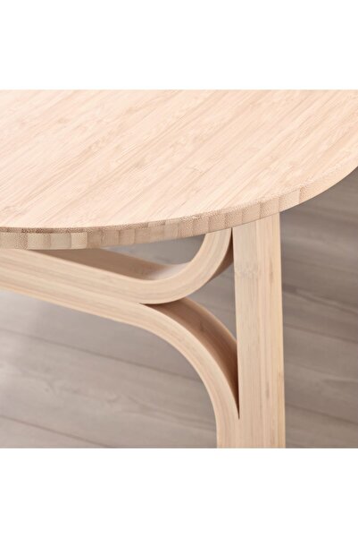 IKEA VOXLÖV yemek masası, bambu, 180x90 cm, 4-6 kişilik