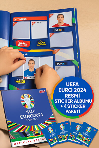 TOYFEST Uefa Euro 2024 Resmi Sticker Albümü 4 Sticker Paketi