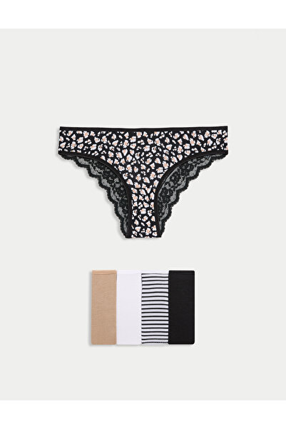 Marks & Spencer 5'li Dantel Detaylı Brazilian Külot Seti