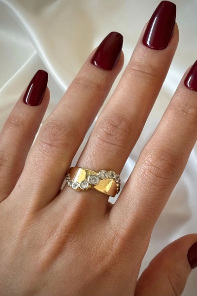 Leo'Stone خاتم فولاذي نسائي مستورد بنسبة 100% من VIP بتصميم Dams قابل للتعديل ومضاد للتشوه