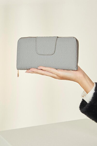 Zühre Monogram Patterned A.Grey Wallet ZC003