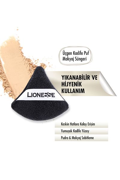 Lionesse Triangle Velvet Makeup Sponge 2548