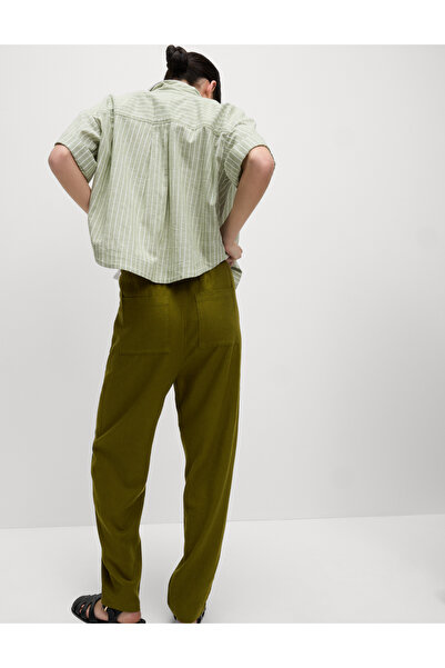 Marks & Spencer Tapered Fit Keten Pantolon
