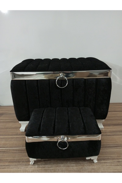 Sandık Dünyası Gelin Sandığı Damat Nişan Bohça Çeyiz Sandık 2li 0440