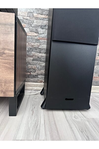 fly3d Kule Hoparlör Ayak Seti  Uyumlu  Şık Tasarım (8 Adet Set) Siyah