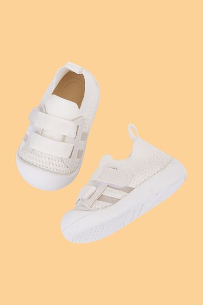 Mumenim Wisil Fete/Băieți Copii și Bebeluși Velcro Confortabil Flexibil Anti-alunecare Talpă ortopedică Albă Sport/Pantofi First Step