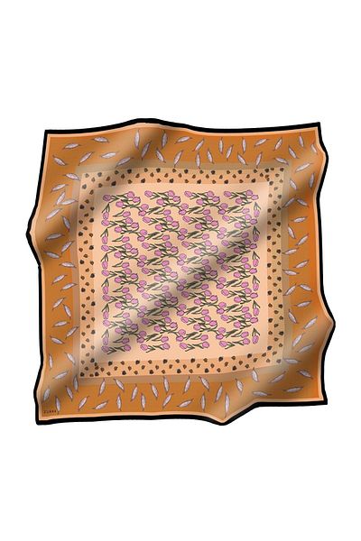 Zühre Φουλάρι από πολυεστέρα Twill ZE0037 V4