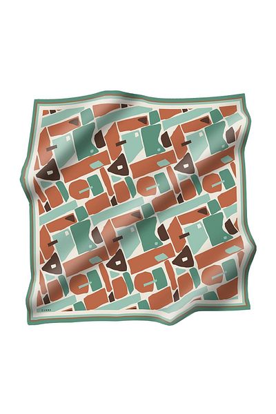 Zühre Φουλάρι από πολυεστέρα Twill ZE0025 V9